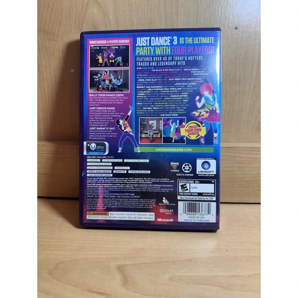 Just Dance 3 XBOX 360 Simulation (Video Game)